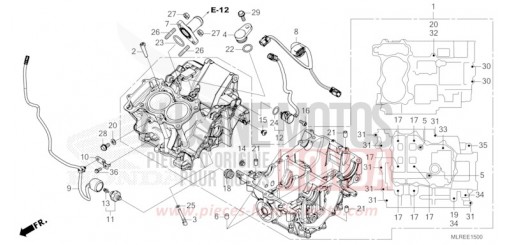 KURBELGEHAEUSE (CB500FA) CB500FAT de 2026